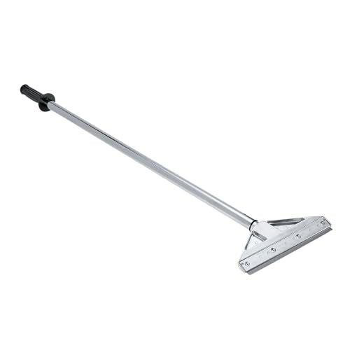8-Inch Floor Scraper Tool with Razor Blade, Long Handle | 8-inch razor blade floor scraper with telescoping handle and cushioned grip for removing residue, labels and debris - size: Pack of 1