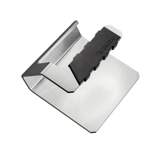 Breeo Griddle Press 2.6 lbs - Heavy-Duty Stainless Steel Smash Burger Press | For smash burgers, patty, steak & sandwiches, flat top grill & griddle accessories, USA made