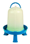 Double-Tuf® Poultry Waterer with Legs | Carrying Handle for Chickens & Birds | Durable Chicken Waterer | 1 Gallon