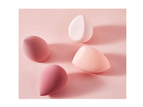 Sinen 4 Pcs Dry and Wet Use Makeup Sponge Set Blender Beauty Foundation Blending Sponge for Liquid, Cream, and Powder with Egg Holder Box