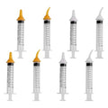Pet Feeding Syringe with Nipple, Silicone Feeding Tools for Kitten Puppy Feeding Syringe for Newborn Cat Dog Small Animals Rabbits (10ml+12ml) - color: 10ml+12ml