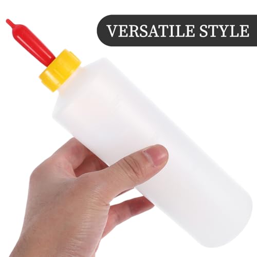 5 Sets Goat Bottles for Feeding Baby Small Animal Calf Lamb Milk Jug Plastic Livestock Milk Bottles for Baby Goats Calves Lambs Portable Farm Feeding Kit 9.05 x 2.36 in