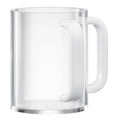 Judaica Acrylic Hand Washing Cup for Netilat Yadayim with Dual Handles - 5" Clear Unbreakable Plastic Negel Vasser Wash Cup Everyday & Passover Seder, Shabbat, Shul, Synagogue, Home (Clear & White) - color: White