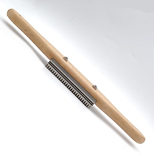 Buffer Wheel Rake, Polishing Tool with Stainless Steel Rake Teeth Head and Handle, Dress and Clean Buffing Polishing Wheel & Airway Surface Cleaning - color: Silvery