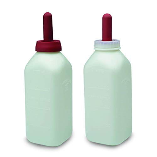 Miller 9312 Co Calf Bottle with Screw Nipple, 2 Quart