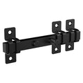 National Hardware Industrial Gate Slide Latch, 7.8", Steel, Black | Reversible for Left or Right Hand Mounting; WeatherGuard Finish for Wood and Metal Fence Gates