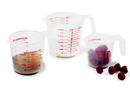 Norpro 4-Cup Capacity Plastic Measuring Cup, Multicolor - size: 4 cup (Pack of 1)