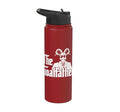 Funny Goat Gift for Men Women Kids Youth Girls Boys Mom Dad Stainless Steel Insulated Water Bottle - color: Red