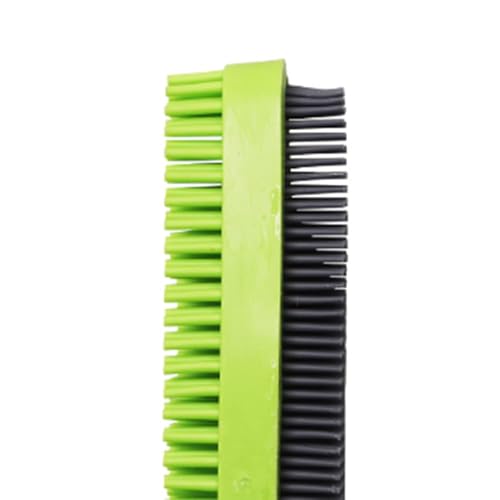 Rubber Pet Hair Remover Brush for Clothes, Couches & Pets - color: green