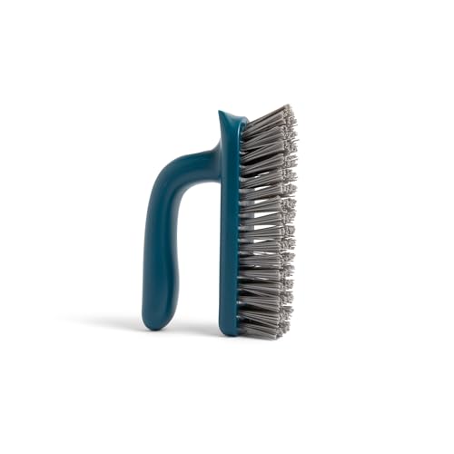 Full Circle Clean Ocean Grout & Tile Scrub Brush, for Shower, Bathroom | Tough on grout and tile in the kitchen, sustainably made 100% from recycled ghost fishing nets. - size: Scrub Brush