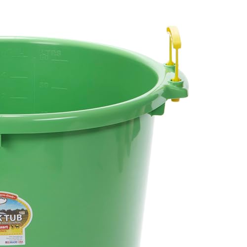 Little Giant® Plastic Muck Tub | Durable & Versatile Utility Bucket with Handles | Muck Bucket | Durable Handles | 70 Quart | Lime Green - color: Lime Green, size: 70 quart