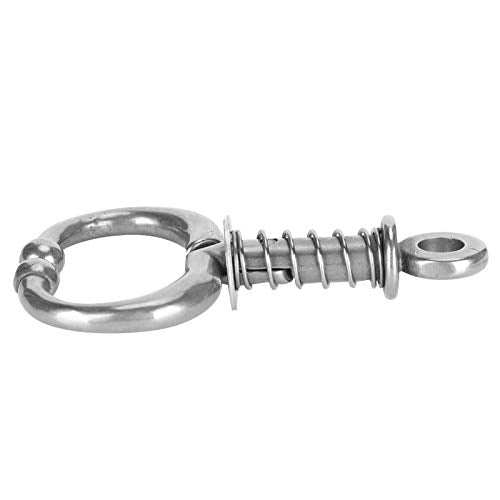 Stainless Steel Bovine Nose Ring - Automatic Spring Nose Pliers & Clamp for Cows and Other Farm Animals
