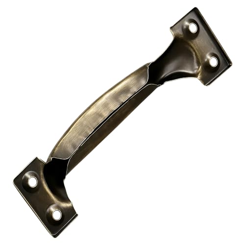 40 Pack 4.7 Inch Bronze Gate Handles, Gate Pull Door Handle with Screws Metal Door Handle for Furniture Cabinets Kitchen Drawer Dresser Outdoor Fences
