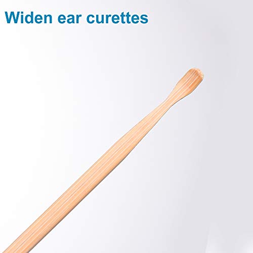 10pcs Bamboo Ear Pick Ear Cleaner Earwax Curette Remover Earpick Tool Hanging Clean Tool for Adult Children