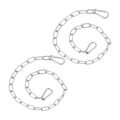 PATIKIL Gate Chain Lock, (27.6Inch, Silver) (2Pcs)304 Stainless Steel Hanging Chain Lock for Stall Barn/Cabinet/Fence/Hammock/Pet Cages
