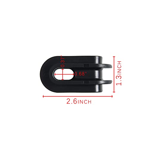 Electric Fence Insulator for Corner or End Post, 36 Pack, Black | For Electric Fence Wire