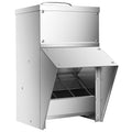 RYFT Galvanized Chicken Feeder 11.5 Lbs Capacity, Outdoor Rat Proof Metal Poultry Feeder with Lid, Hanging Chicken Feeder, Coop Food Dispenser No Waste for Chicken， Duck