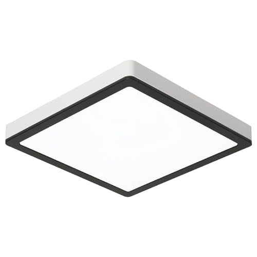 Homewerks 70 CFM Bathroom Exhaust Fan with LED, Matte Black Trim | 1.0 Sones, for Rooms Up to 70 sq ft, Magnetic Trim, Galvanized Steel, EasyAnchor Install, Bathroom Vent Fan with Light - color: 70 CFM Matte Black