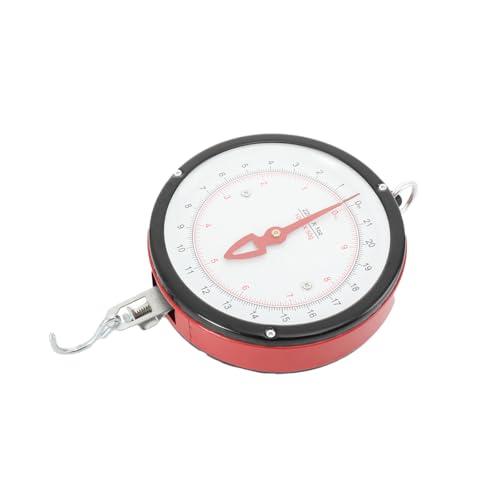 Tongue Weight Scale, Hanging Scale with Removable Tray, 22lb Capacity | 8.27-inch Double Sided Dial, Ideal for Farm, Market, Warehouse, or Workshop, No Battery Needed, Heavy Duty