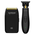 Supreme Trimmer 2-in-1 DLC T-Shaper Beard & Hair Trimmer + Crunch Lite Foil Shaver | Barber-Grade Precision & Travel Kit | Cordless Beard Grooming Set - style: Crunch Lite & DLC T-Shaper