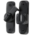 Flip Door Latch Black 180 Degree Heavy Duty Bar Gate Latches Safety Door Lock, Bold Thickened Anti-Rust Update Design (90-180Filp Door Latch)