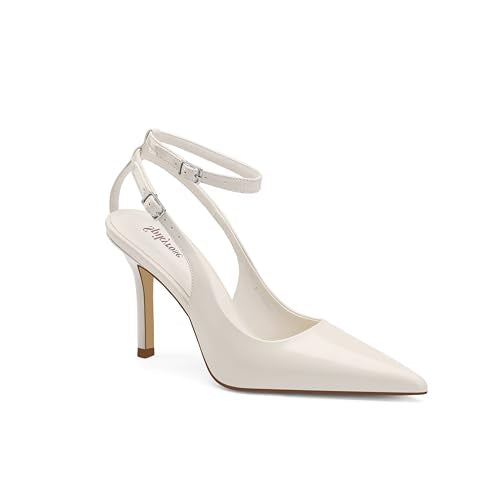 Amazon.com | Spikyrose 25L689-1 Off White US7.5 | Pumps - color: Off-white, size: 7.5