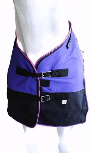 Challenger 1200D Turnout Waterproof Rain Horse Sheet Light Winter Blanket 393B - color: Berry Ombre, size: 76 inches