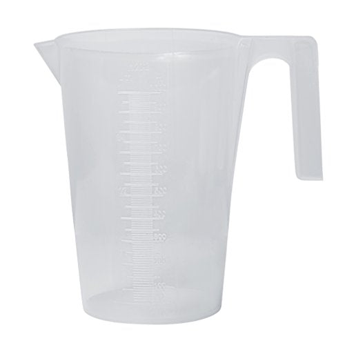 SP Bel-Art Tall Form 1000ml Polypropylene Graduated Pitcher, 10ml, Chemical-Resistant Measure Pitcher, Heat-Resistant to 121°C, Durable Shatterproof Design for Lab, Kitchen, and Industrial Use - size: 33.8 Ounces