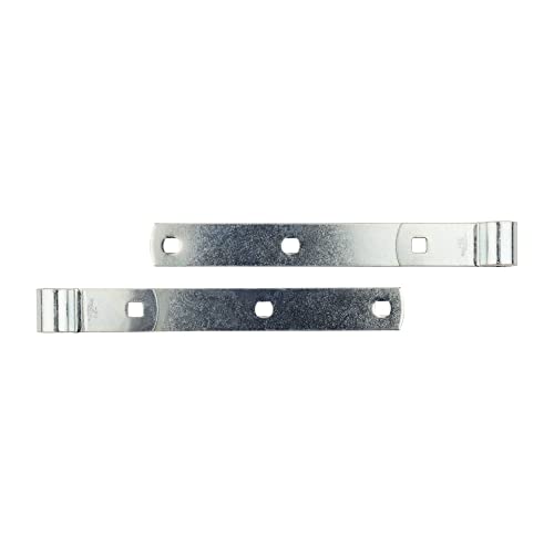 National Hardware Screw Hooks and Strap Hinges, 10", 2-Pack, Zinc Plated | Screw Hooks Thread Into Posts for Easy Alignment on Barn Doors and Fence Gates; WeatherGuard Finish - size: 10 Inch