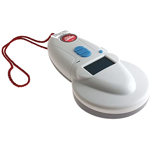 Multi-Frequency Microchip RFID Data Scanner/Temperature Reading by RealTrace for All ISO 134.2KHz & 125KHz, Read/Display/Program Up to 54 Characters (Phone #s,email & More), USB Rechargeable