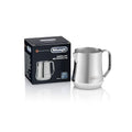 De'Longhi Milk Frothing Pitcher, Stainless Steel, 17 oz - DLSC069 (Pack of 6) - color: Stainless Steel, size: 500ml (Pack of 6)