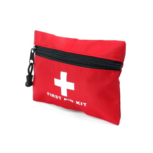 Red First Aid Bag Small First Aid Kit Empty Medical Bags (Red 7.9x5.5 1PC) - color: Red, size: 7.9x5.5 Inch (Pack of 1)