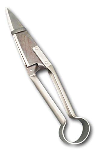 DUE BUOI SINGLE BOW STRAIGHT SHEEP SHEARS DB 160/34-6"1/3 BLADE LENGTH - 13"1/2 TOTAL LENGTH
