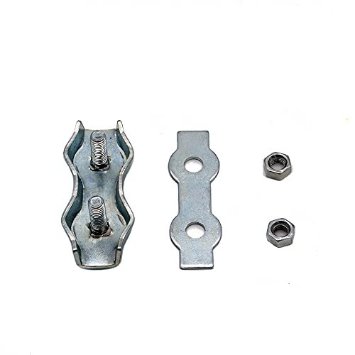 M5 Poly Rope Connectors, 6Pcs | Splicer, Galvanized Steel, For Electric Fences Wires