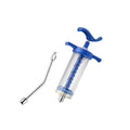 1 Set Feeding Syringe with Drench Nozzle Adjustable Dosage Reusable Drench Gun Syringe for Goat, Horse, Sheep, Dog, Pig, Cat, Bird, Small Pet (M-50ml) - size: M-50ml