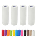 4 Pack Self Adhesive Bandage Wrap, 6 ln x 5 Yards Vet Wrap Tape, White | Non-Woven Self Adherent Cohesive Bandage for Thumb, Finger, Wrist, Knee, Ankle - color: White