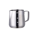 Buyer Star Milk Frother Cup Coffee Frothing Picher Barista Tools Stainless Steel Mental Cup Espresso Accessories Latte Art Steaming Kit (350ml /12oz,Silver) - color: Silver