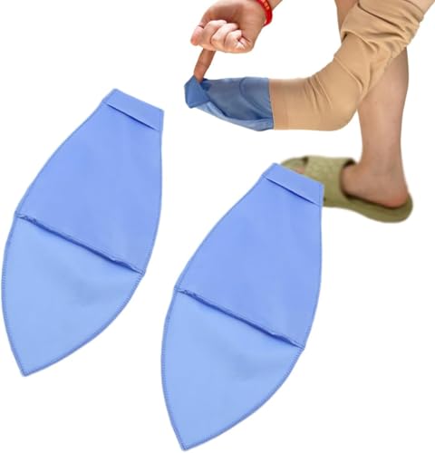 Open Toe Compression Sock Aid for Easy Slide - Slip Stocking Applicator to Help Assist Put On for Elderly, Disabled, Pregnant, 2 Pcs (Blue) - size: 2 Pcs (Blue)