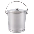 DYNAMI 2.1Gal Stainless Steel Bucket with Lid and Handle,Stainless Steel Multipurpose Bucket w/Raised Bottom,Round Metal Compost Ice Bucket Water Milk Pail Bucket - size: 8L/8.5Qt