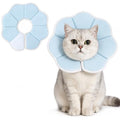 Avont Cat Cone M Adjustable Soft E-Collar, Blue | M fits 9.0-11.5" necks, Depth 4.5", breathable & soft, prevents licking Water-resistant & easy clean - color: Blue, size: M(Neck:9.0"-11.5")