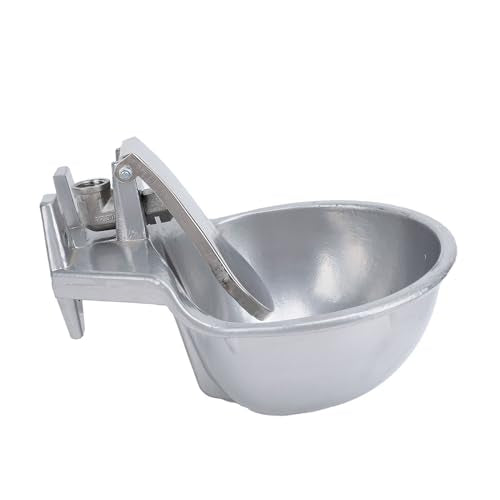 Fabater Livestock Water Bowl, Livestock Push Paddle Automatic Metal Waterer, Easy Installation Drinking Water Trough for Horse, Goat, Sheep, Cattle