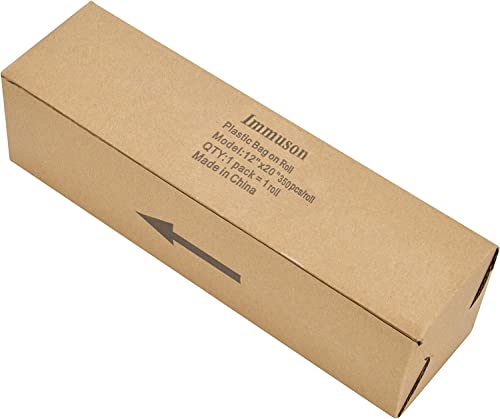 Immuson Food Storage Bag, 12 x 20 Plastic Produce Bag on a Roll Fruits, Vegetable, Bread, Food Storage Clear Bag (4 Rolls-1400 Bags) - size: 4 Rolls-1400 Bags