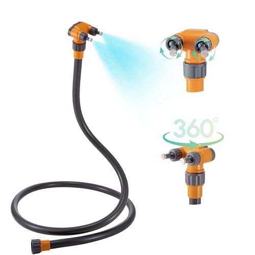 Portable Adjustable Water Standing Misters for Outside Patio | Outdoor Cooling Misting System with 360° Adjustable Nozzle, Thickened Pipe, for Backyard Pool Pet Hot Summer Porch Garden