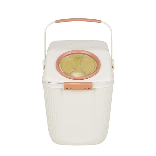 Harry Barker Lightweight Airtight Pet Food Storage Container, Eco-Friendly Recycled Plastic with Easy-Access Lid, Holds up to 25 lb Dry Dog or Cat Food - color: Food Storage