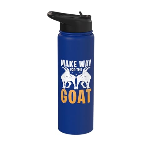 Make Way For The Goat Goats Stainless Steel Insulated Water Bottle - color: Royal Blue