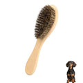 Soft Boar Bristle Dog Brush for Short Haired, Ideal Pet Hair Brush | Gentle Deshedding & Grooming Tool, Puppy Essentials for Grooming and Shedding