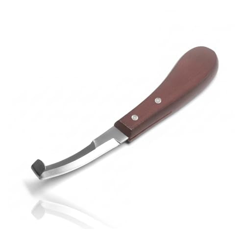 Bot Egg Knife – Stainless Steel Blade with Wood Handle | Precision Grooming Tool for Bot Fly Egg Removal | Ergonomic Design, Safe for Sensitive Skin, Dual-Purpose Mane/Tail Trimming