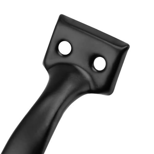 PINGEUI 30 Pack Gate Handle, 6 Inch Black Door Handle Cast Iron Sliding, Metal Long Gate Pull Handle Fence Handle for Outdoor, Garage, Interior