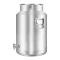 50 Liter 13.2 Gallon Milk Can 304 Stainless Steel Milk Bucket Heavy Duty Wine Pail Bucket with Spigot Milk Can Tote Jug with Sealed Lid for Milk and Wine (50L) - size: 50L