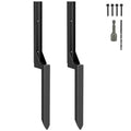 2 Pack Fence Post Repair Kit 1/8" Thickened Anchor Spike for 4x4/6x6 | 1/8" Thickened Carbon, Heavy Duty Fence Post Anchor Ground Spike, For Repair Tilted, Broken 4x4/6x6 Wood Fence Post